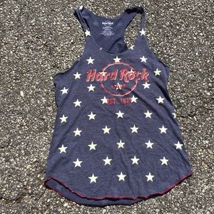 Hard Rock Café Starred Tank Top Blue